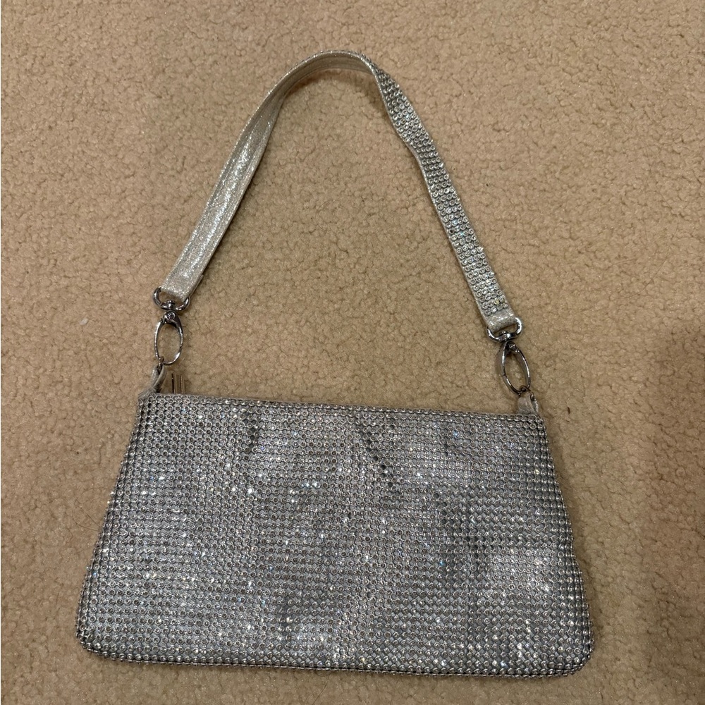 Silver Sparkle Clutch